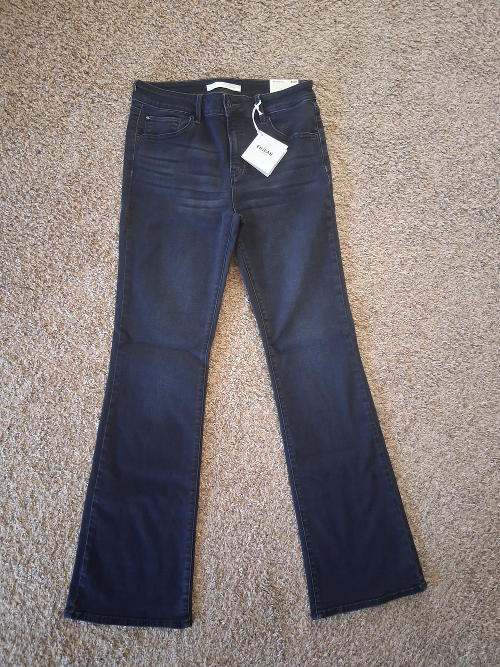 Enjean Jeans - High Rise Bootcut - Dark Wash - Size 9 - NWT